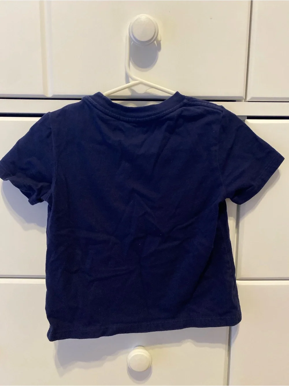 Ralph Lauren Navy Short-Sleeve Polo Bear Tee / Size 24m / GUC